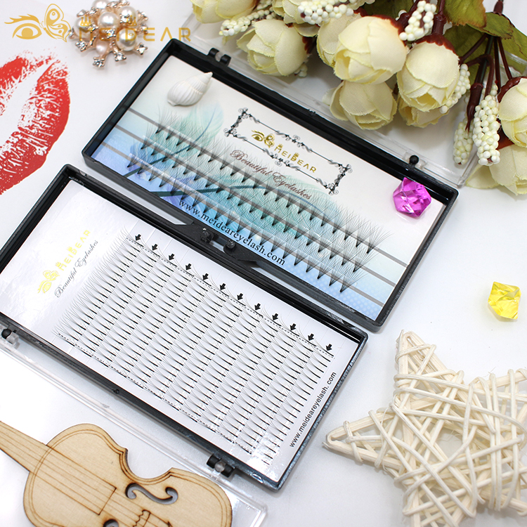 Wholesale high quality russian volume eyelash extensions with custom boxes